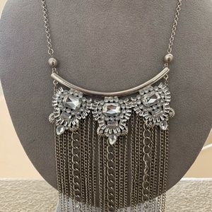 Silver Rhinestone Necklace